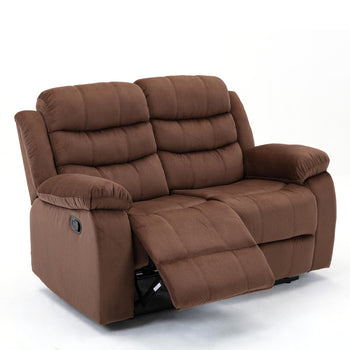 Yingj 56.3 in. Wide Pillow Top Arm Microfiber Straight Reclining and Storage Sofa
